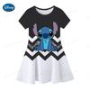 Hello Kitty Kuromi Summer Dress Girl Dresses Children Dresses Kawaii 3d Cartoon Print Cute 2024 Girl Clothing Vestidos