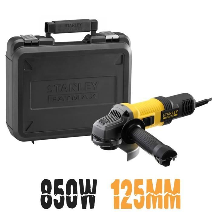 Meuleuse - STANLEY - FMEG220K - 125mm - 850W - Démarrage progressif