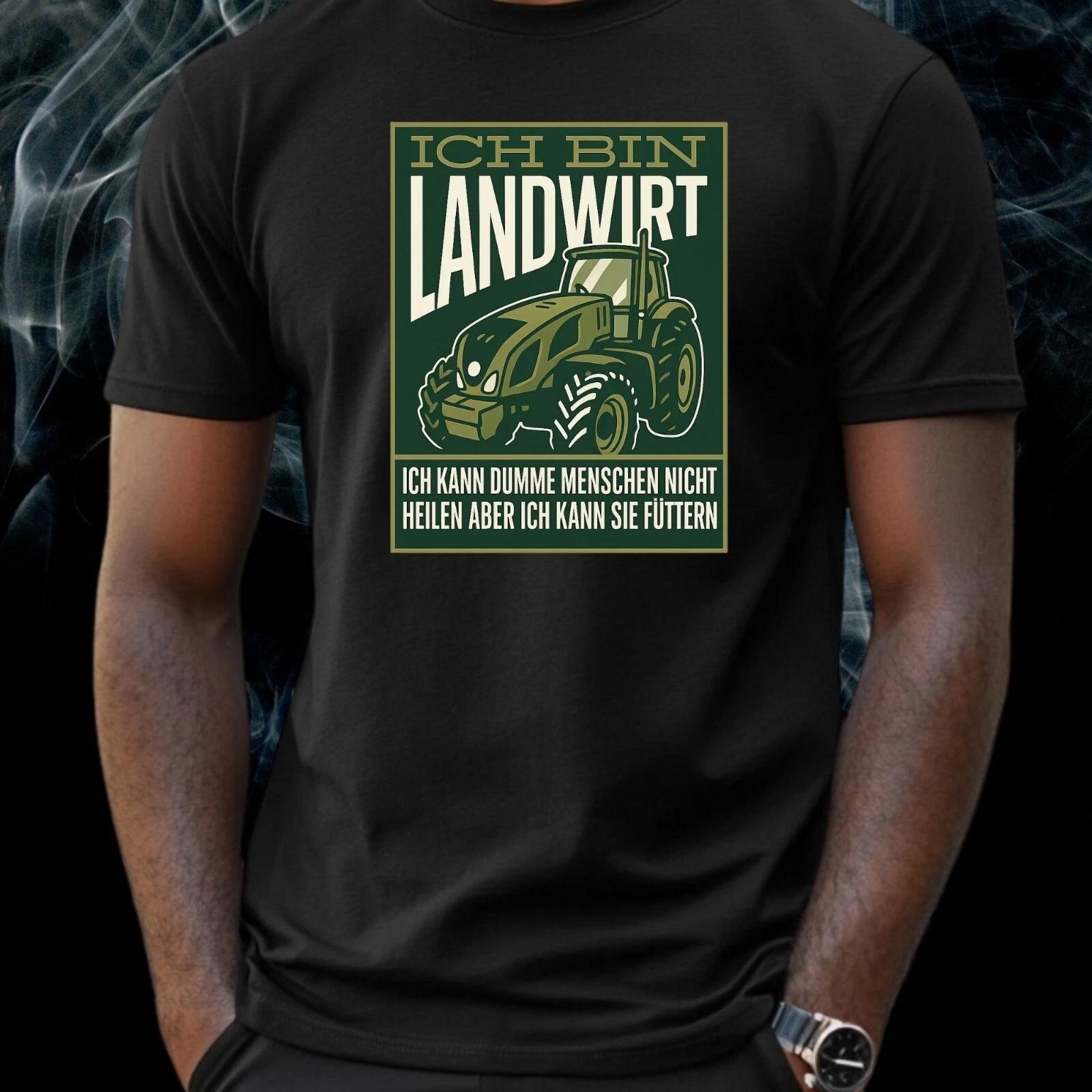 T-Shirt Herren Landwirt Spruch Motiv Baumwolle Größe S bis 5XL M
