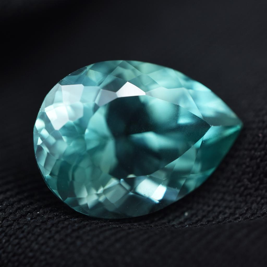 Natural Bluish Green Sapphire Pear Cut 8.40 Ct Loose Gemstone CERTIFIED