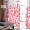 Bubble Balloon Pink Tulle Curtains Living Room Kitchen Chiffon Curtain Bedroom Balcony Sheer Curtain Fashion Home Decor