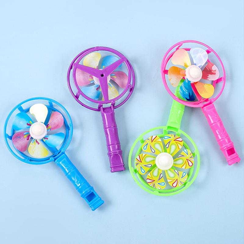 5-20PCS/Set Plastic Whistle Windmill Fan Random Mixed Color Bulk Giveaway Gift Suitable for Sports Game School Class Rewards ZYF