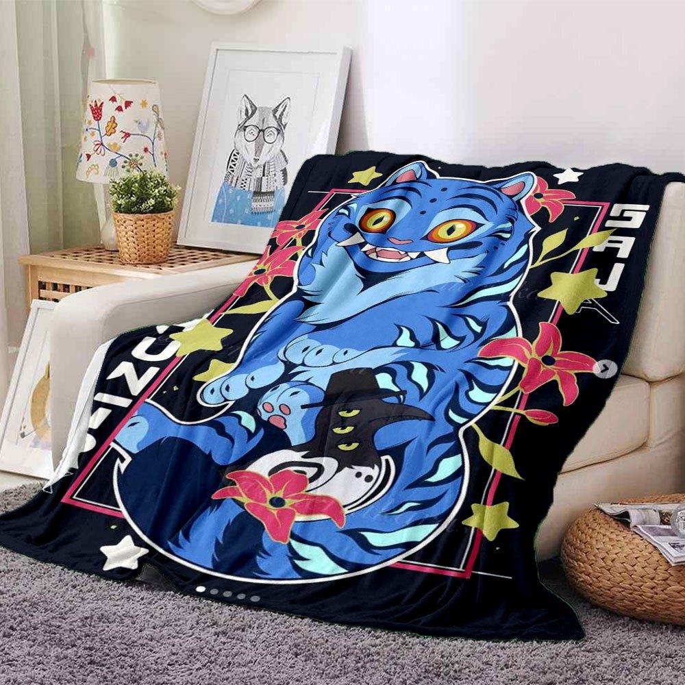 

1pc Hunter X Kopo group - Themed Flannel Blanket - Suitable for Bed, Home Decor, Graduation Gifts, Easter, Back to School, ChristmasA40 80cmx120cm(31inx47in)