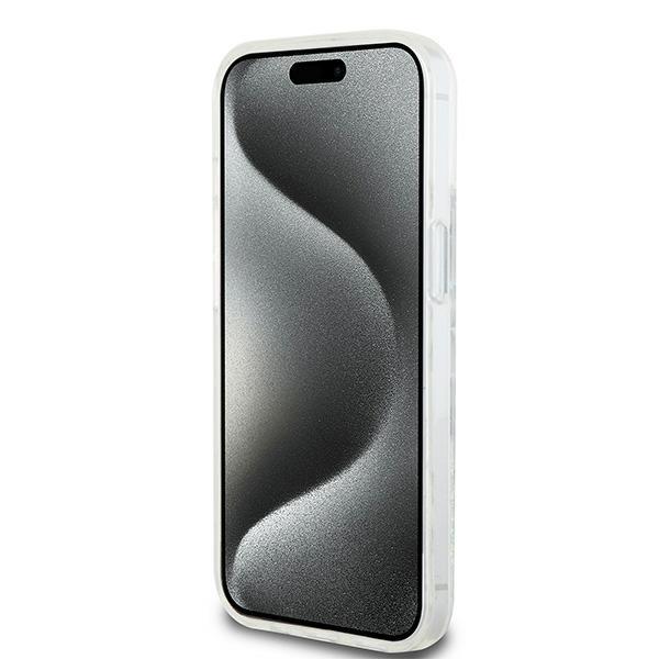 Dkny Dkhcp15Slcpept Iphone 15 / 14 / 136.1 Biały/White Hardcase Liquid Glitter Multilogo