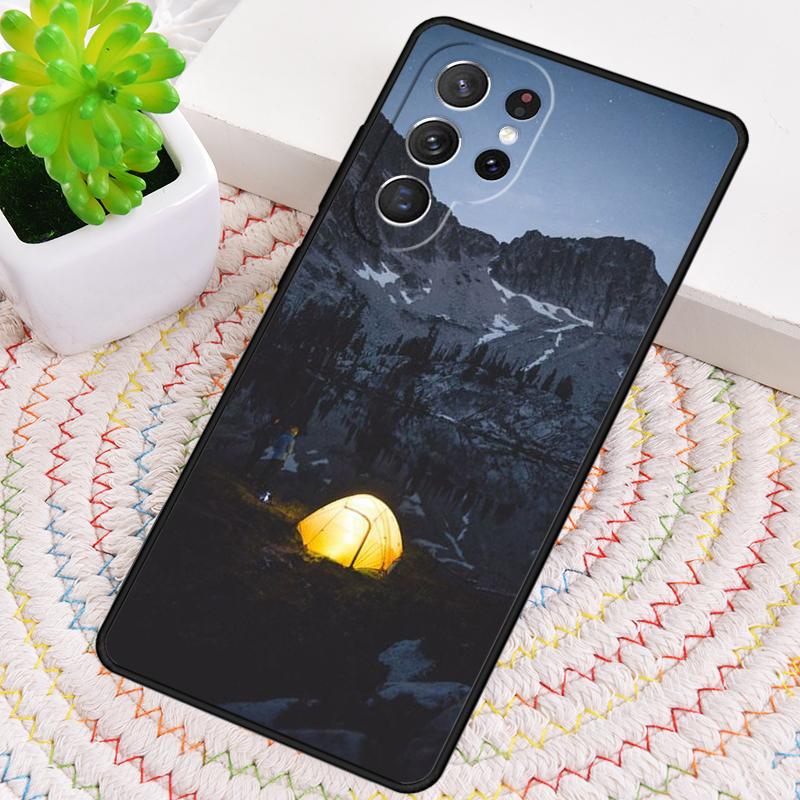 Camping Nature Mountain print Phone Case for Samsung Galaxy note 10 pro S26 Ultra S23 S24 FE S25 S21 S22 PLUS shockproof Cove