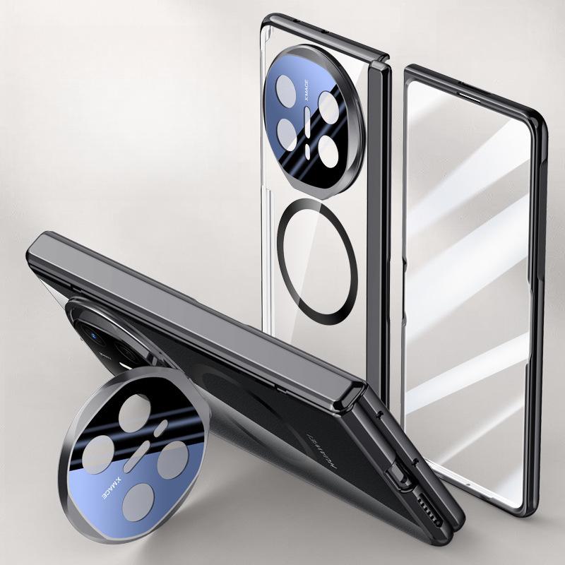 This Anti-drop Cover Is Suitable for The Magnetic Attraction Bracket of The Middle Axis Spring Hinge of The Huawei MateX6 Phone Case Film