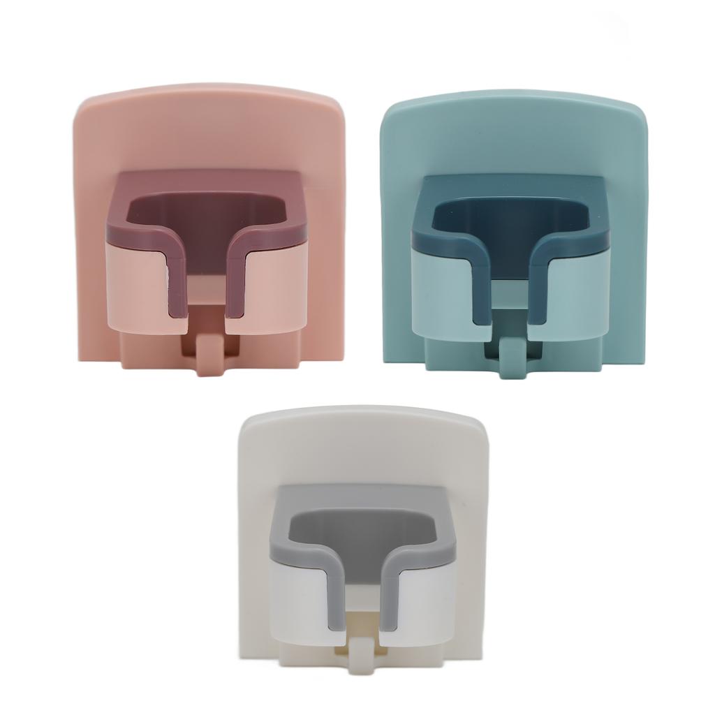Hair Dryer Holder Rack Wall Mounted Self Adhesive Save Space Hair Dryer Storage Organizer