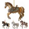 Unique Horse Ornament Realistic Horse Ornament Elegant Rhinestone Horse Ornaments for Christmas Tree Gifts for Women for Holiday
