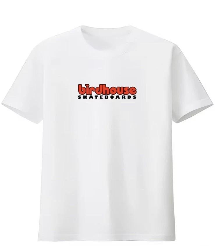 Skateboard T Shirt Mens XL with Birdhouse Logo White Gift 2XL