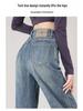 Women's High-Waisted Retro Slimming Jeans - Fall 2025 Collection: Wide-Leg, Floor-Length, Straight-Leg Pants for Spring/Autumn.