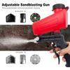 Adjustable Pneumatic Sandblasting Gun 90psi Portable Sand Blaster Machine Gravity Small Handheld Blaster Gun Rust Removal Device