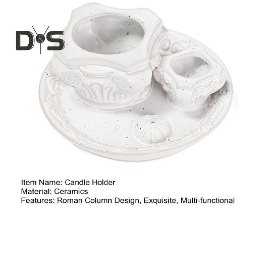 Palo Santo-Stäbchenhalter, Keramik-Kerzenhalter, 4-in-1-Räuchergefäß, Salvia-Halter für Palo Santo-Räucherstäbchen, Meditation, Yoga, Raumdekoration