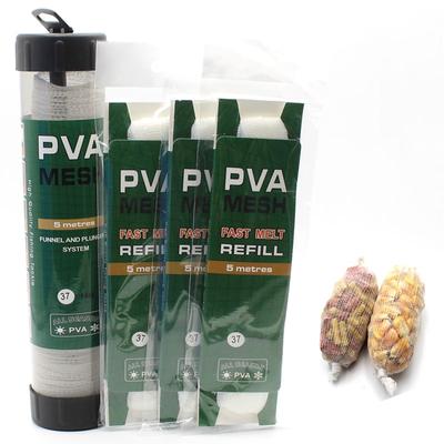 1Bag Carp Fishing Accessories PVA Bag Mesh Water Dissolving for Rig Foam Pop Up Boilies Carp Bait Hair Rig Carp Fishing Tackle