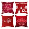 Neuer Weihnachts-Sofa-Kissenbezug Zuhause Amerikanischer Buchstaben-Druck Bettseiten-Kissenbezug