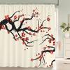 Waterproof Polyester Fabric Shower Curtains Japanese-Style Printing Bathroom Curtains For Home Decoration Curtain