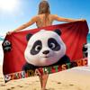 1Pc Panda Pet Store Adventure Beach Towel Quick Dry Multiuse For Beach Pool Gym Yoga Home Travel Christmas Halloween Xmas Gift Y1970