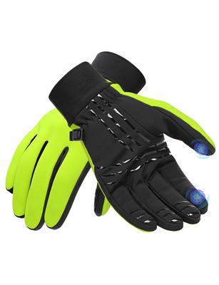 INBIKE Winter Windproof Warm Gloves Two Finger Touch Screen Cycling Skiing Running Everyday Outdoor Activities