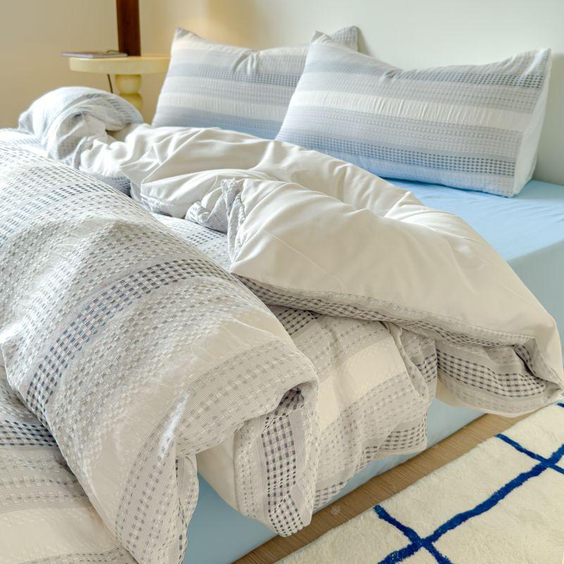 2025 New Stripe Bedding Set Quilt Cover Bedding Set Sheet College Bed Sheet Three-piece Set Non-cotton Pure Cotton Bedding