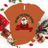 New Hot Christmas He Sees You When You'Re Drinking Print T-Shirts Women Men Summer Casual T-Shirts O Neck Short-Sleeved T-Shirts