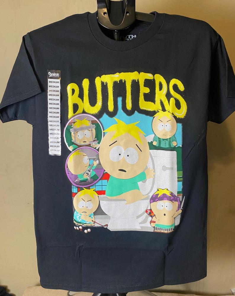 

SOUTH PARK Butter Stotch Large Print High Quality Black Unisex T-Shirt L