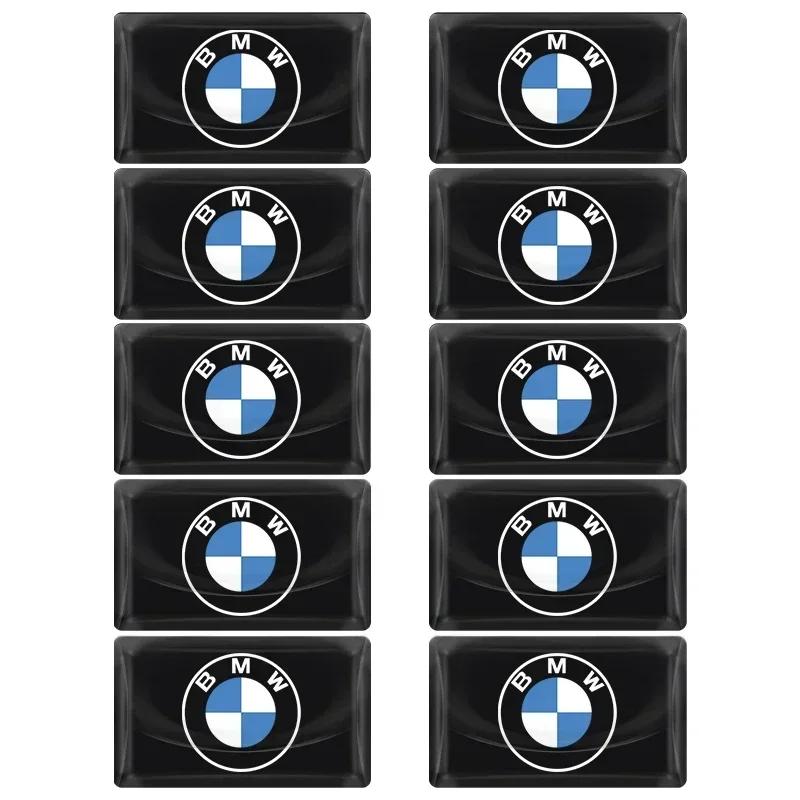 UUHZ2 E46 New For BMW 2/5/10Pcs Carbon Fiber Steering Wheel Car Emblem 3D Stickers For BMW F30 F10 E90 F20 E46 E60 E70 E39 E36 E87 X7
