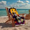 Ultra-Soft Beach Towel with The Nightmare Before Christmas Theme,Ideal for Pool - Camping, Diving - Perfect Travel Essential, Vibrant Beach Towel.