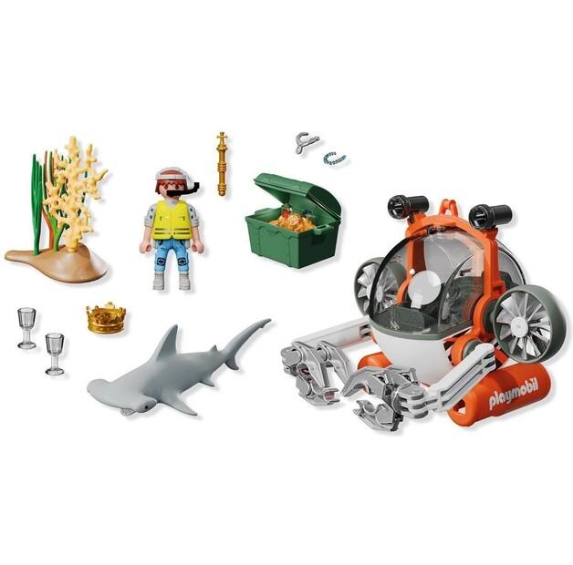 Plastic Construction Set Playmobil 71860 Action Heroes Treasure Hunt Submarine