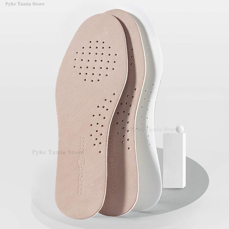 Genuine Leather Insole Thickened Latex Sheepskin Shoes Pads Soft Breathable Summer Sports Shock Absorbing Deodorization Inserts
