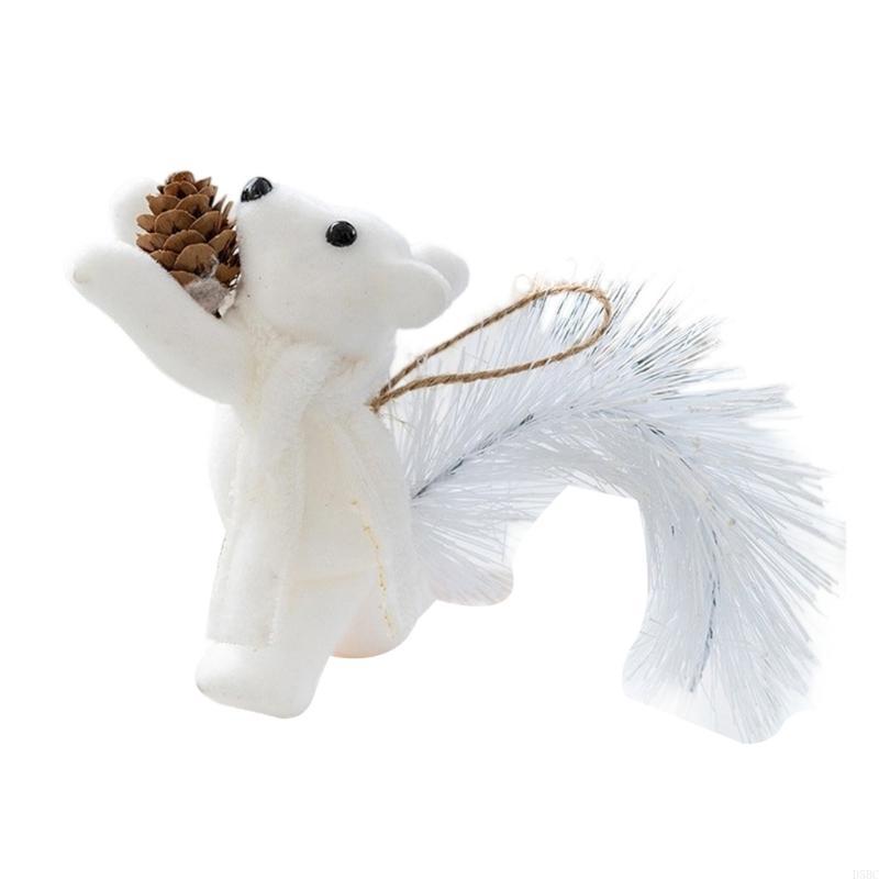 Handcrafted Squirrel Holiday Hanging decors Party Hanging Decoration For Christmas Tree Mantels Shelf Seasonal Display