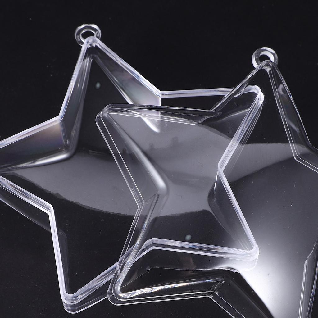 10pcs Pentacle Candy Boxes Creative Plastic Gift Boxes For Christmas Wedding Party Home Decor Present Storage Container