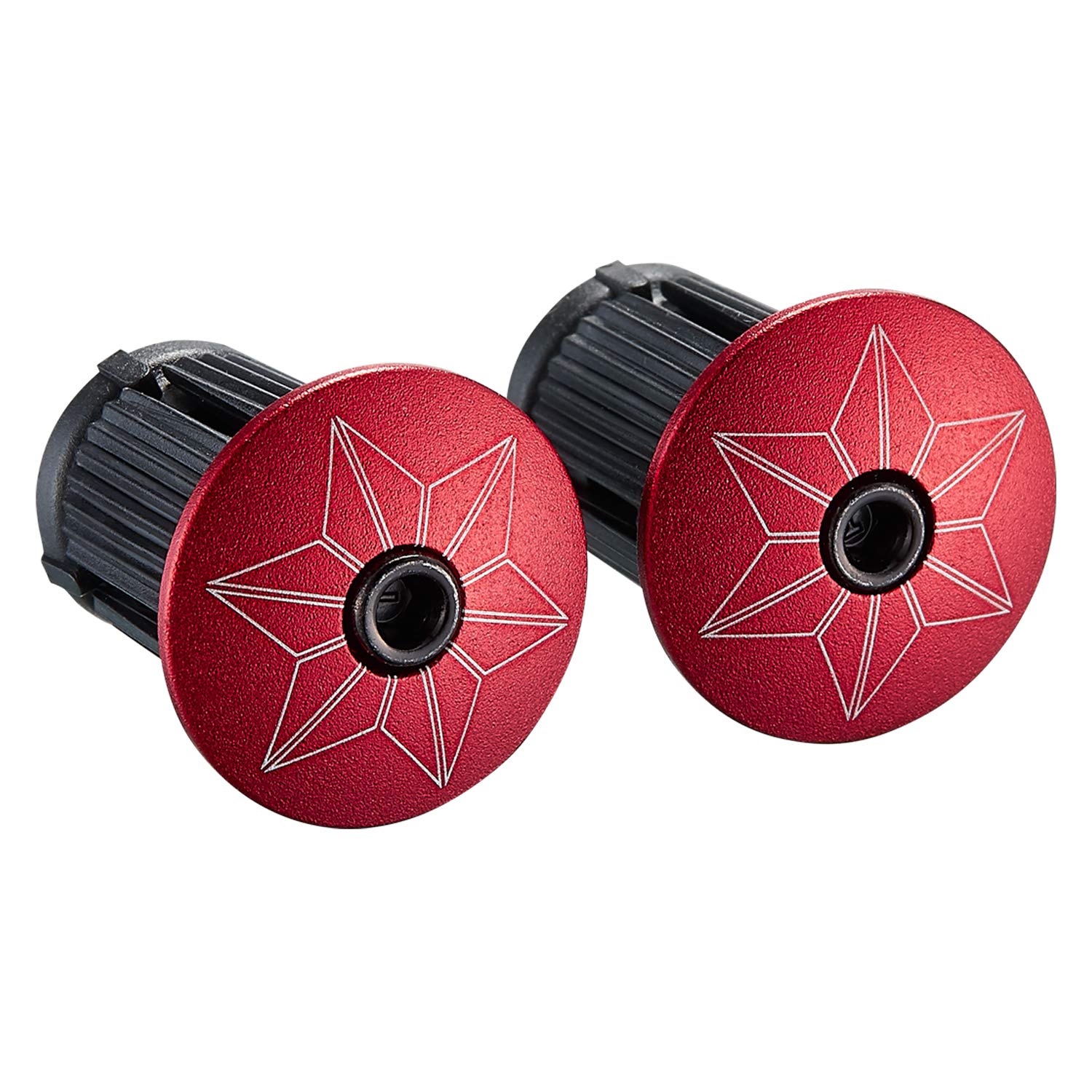 

Supacaz SUPACAZ STAR PLUGZ ANODIZED RED 25mm Diameter Allen 3mm BP20