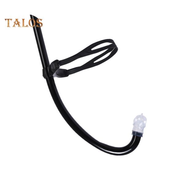 Snorkel Training Tube for Lap Swimming Diving Snorkel Breathing Tube with Headband Liquid Silicone Mouthpiece Snorkel Tube for Adult Kids