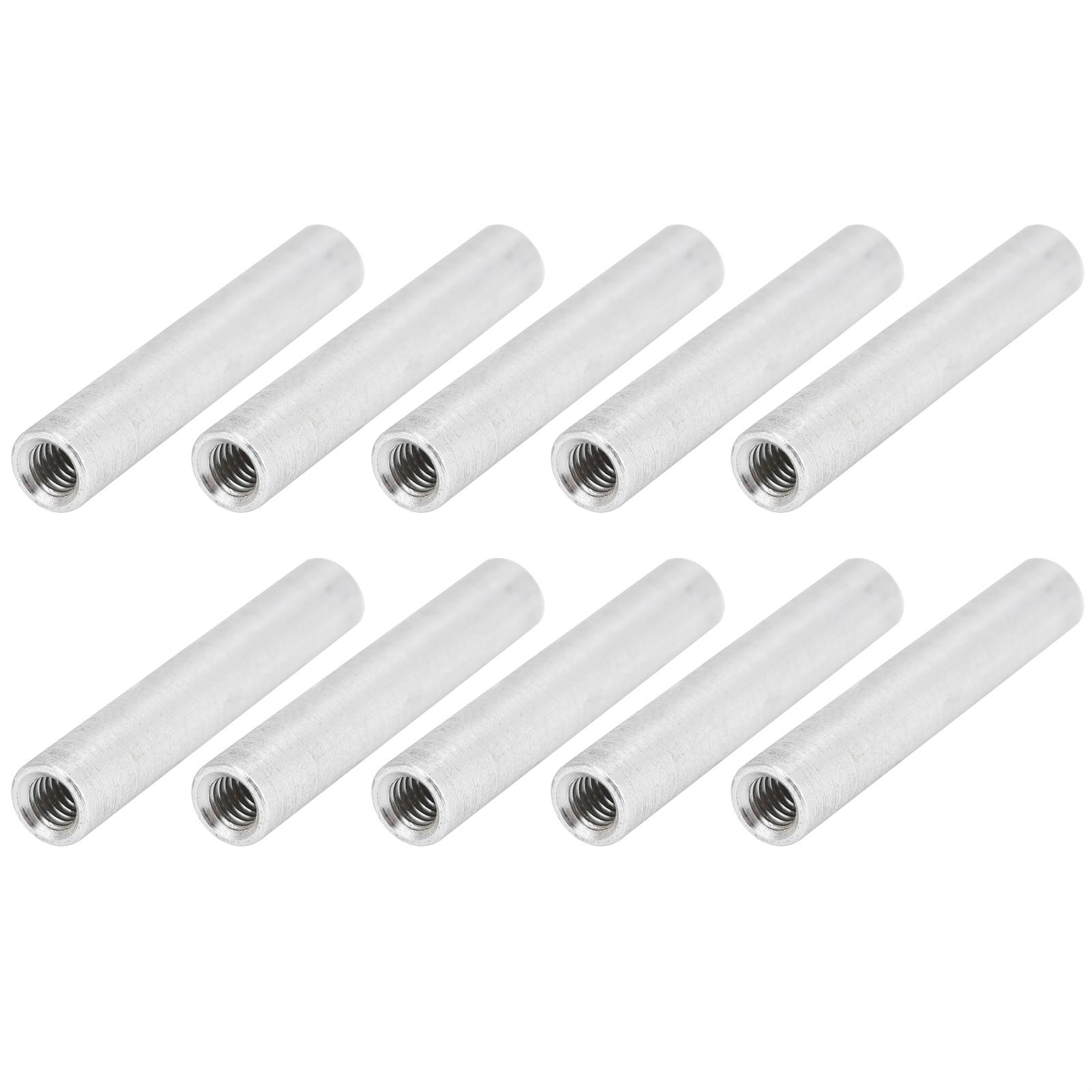 

10Pcs Round Standoff Aluminum Alloy Female Thread Interval Connecting Column Kit M4x0.7mmLong 34mm