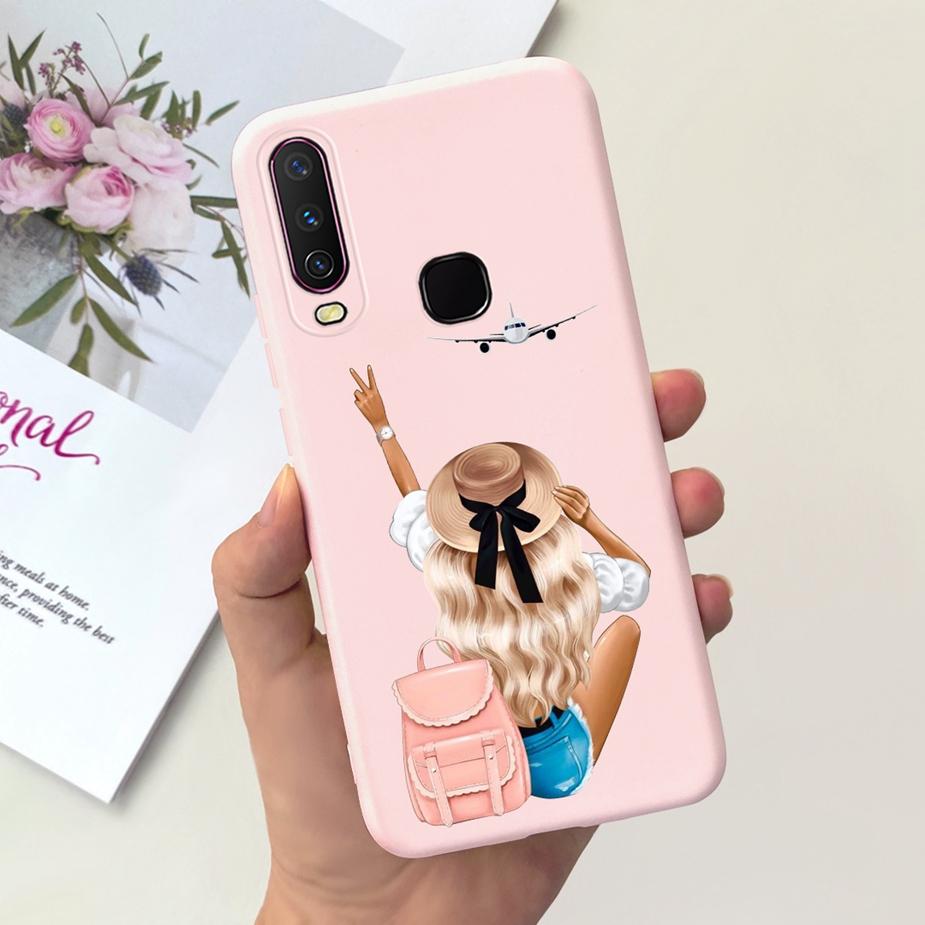 For Vivo Y12 Case Vivo Y15 Y17 1902 1904 Cute Fashion Cartoon Cover Soft Silicone Phone Case For Vivo Y15 Y 12 17 VivoY12 Fundas