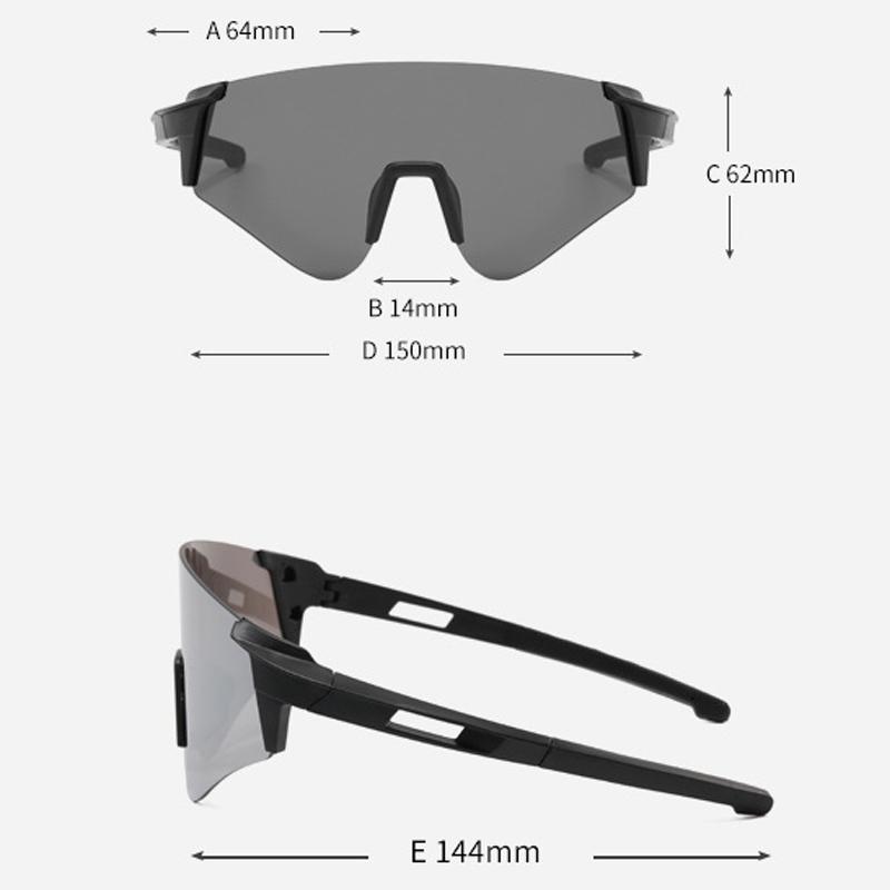 Colorful Cycling Glasses Men And Women Sunglasses Outdoor Sports Goggles Cycling Windproof Sand Large Frame