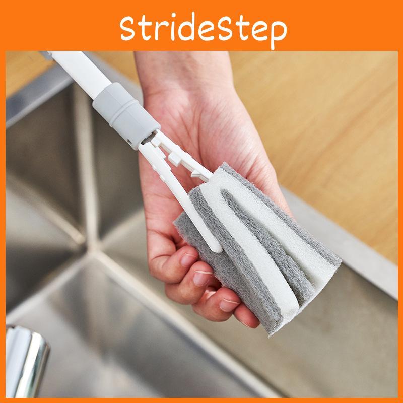 Baby Flexible Bottle Cleaner With Long Handle And Sponge For Home Kitchen Use