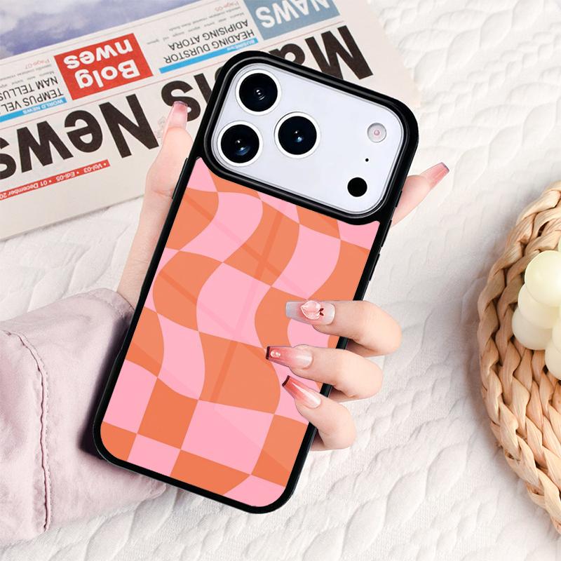 Latte Love Groovy Coffee Heart Pink Phone Case For IPhone 17 16e 15 14 13 12 11 Pro Max Air Mini Soft Protective Cover