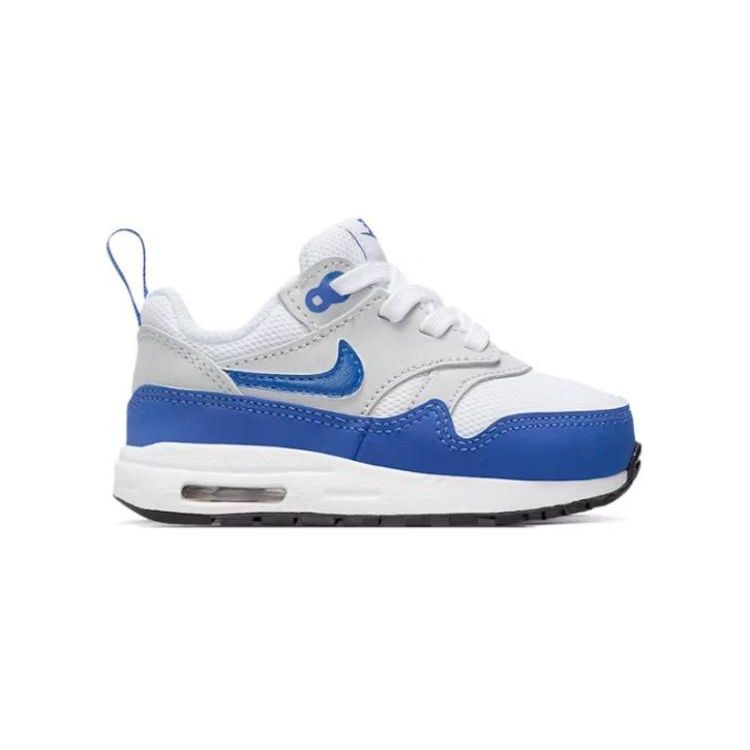 Nike Air Max 1 EasyOn TD Královsky modré dětské tenisky Bílá Neutrálně šedá Černá DZ3309-104