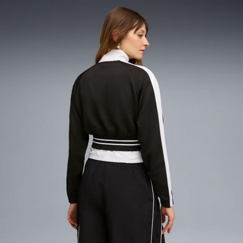 Puma T7 Pique Relaxed Cropped Track Jacket 634556   01