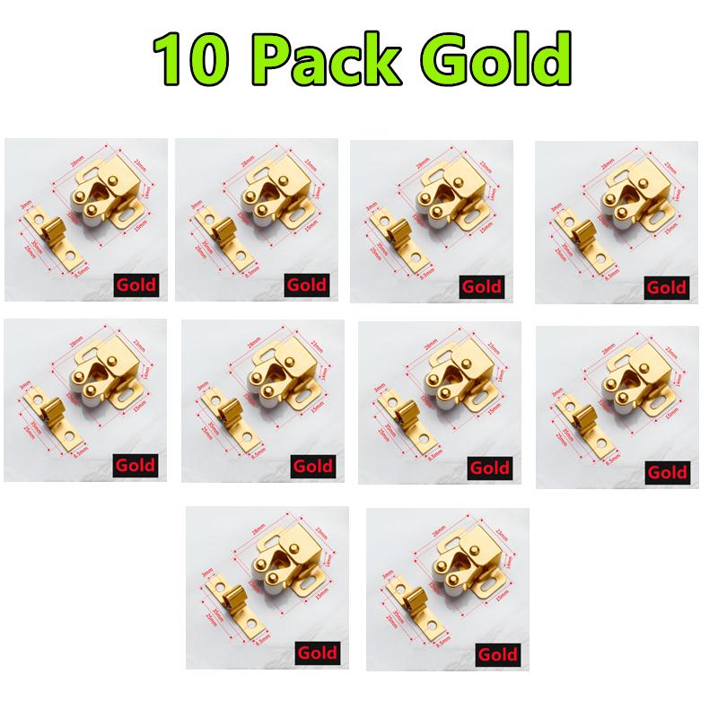 New 10-1Pack Magnet Cabinet Catches Door Stop Closer Stoppers Damper Buffer For Wardrobe Hardware Furniture Fittings Accessories