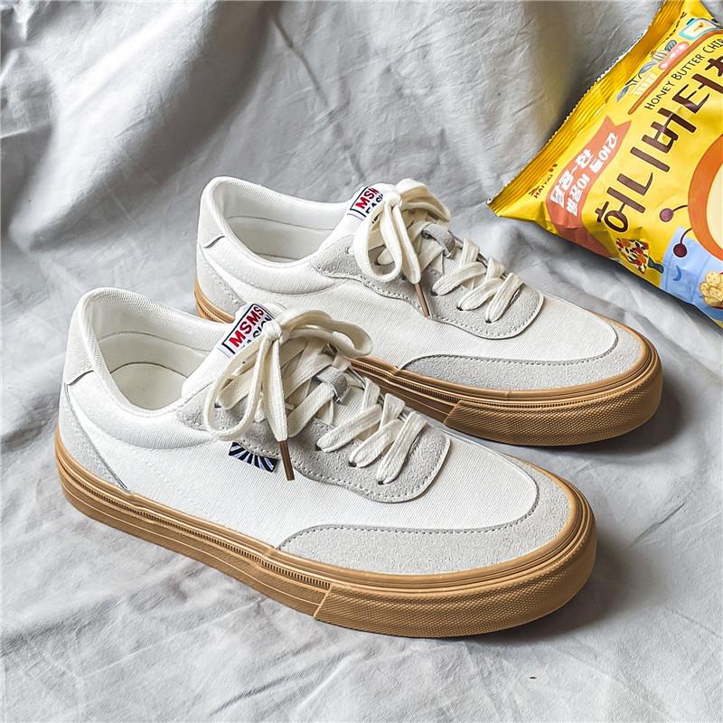 

2025 Little White Shoes Men s Trend Versatile Niche Design Men s Shoes Student Canvas Shoes Board Shoes Black Trendy Shoes 39 белый