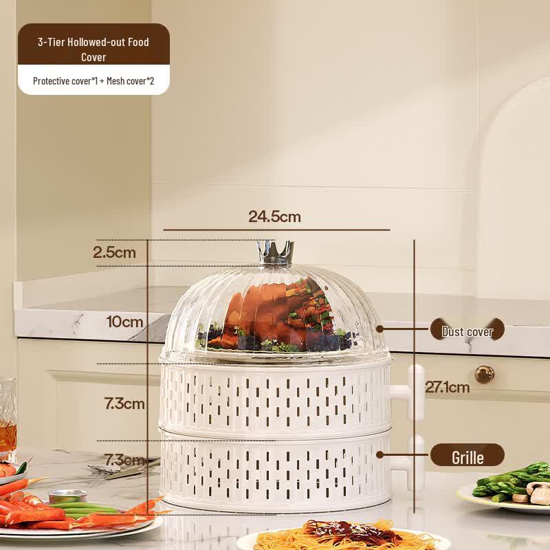 Tai Ding Bear Stackable Food Dust Cover