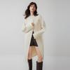 ELLE French Style Patchwork Fashion Design Sheepskin Casual Loose Versatile Comfortable Long Sleeve Double-Sided Woolen Elegant Coat EN52133