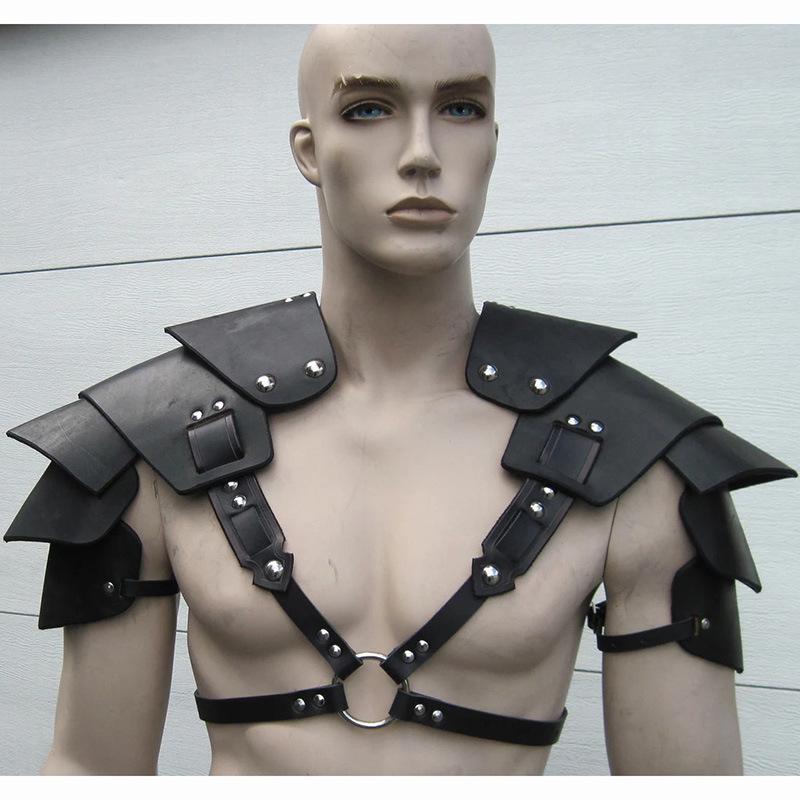 Viking Medieval Renaissance Leather Armor Costume for Role-Playing