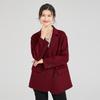 Women's Premium Double-Faced 100% Wool Double-Breasted Coat