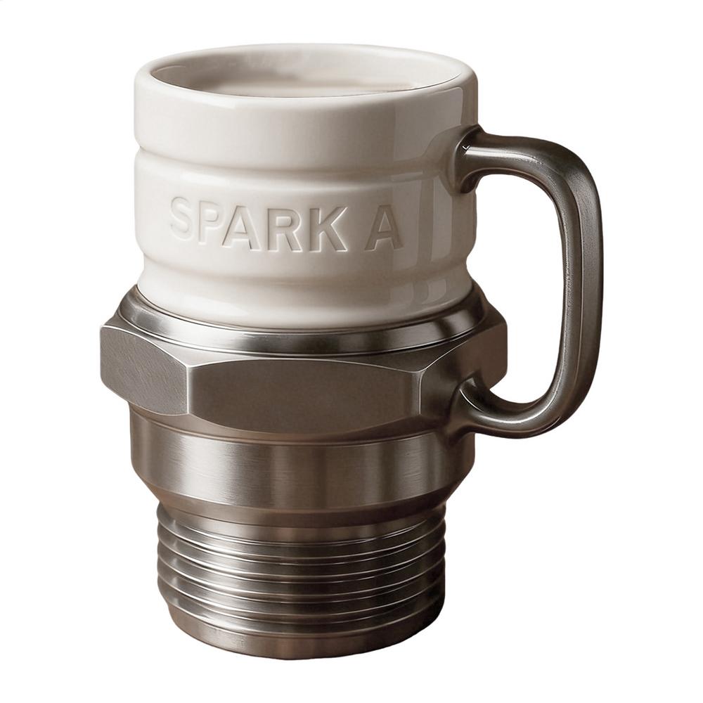 

Tea Mugs Drinkware Novelty Creative Sparkplug Coffee Mug for Gearheads Car Enthusiasts Bar Birthday Christmas Office Home 200ml красный