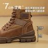Inner heightening Martin boots women's new spring and summer desert hiking boots retro outdoor hiking tooling short boots spring and autumn