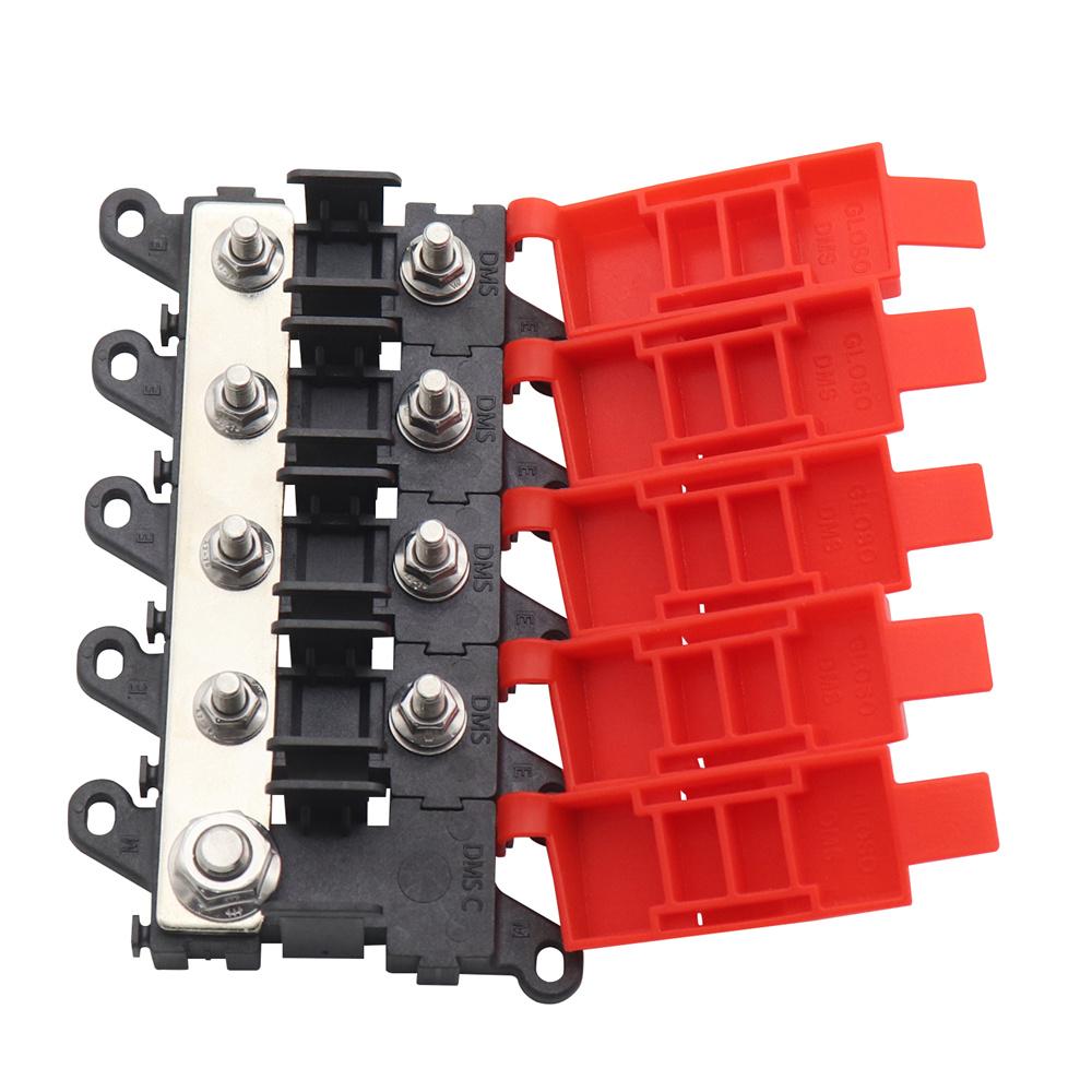Distribution Block 1 in 4 out 4-way Fuse Holder 200A  Multi-pole Fuse Block