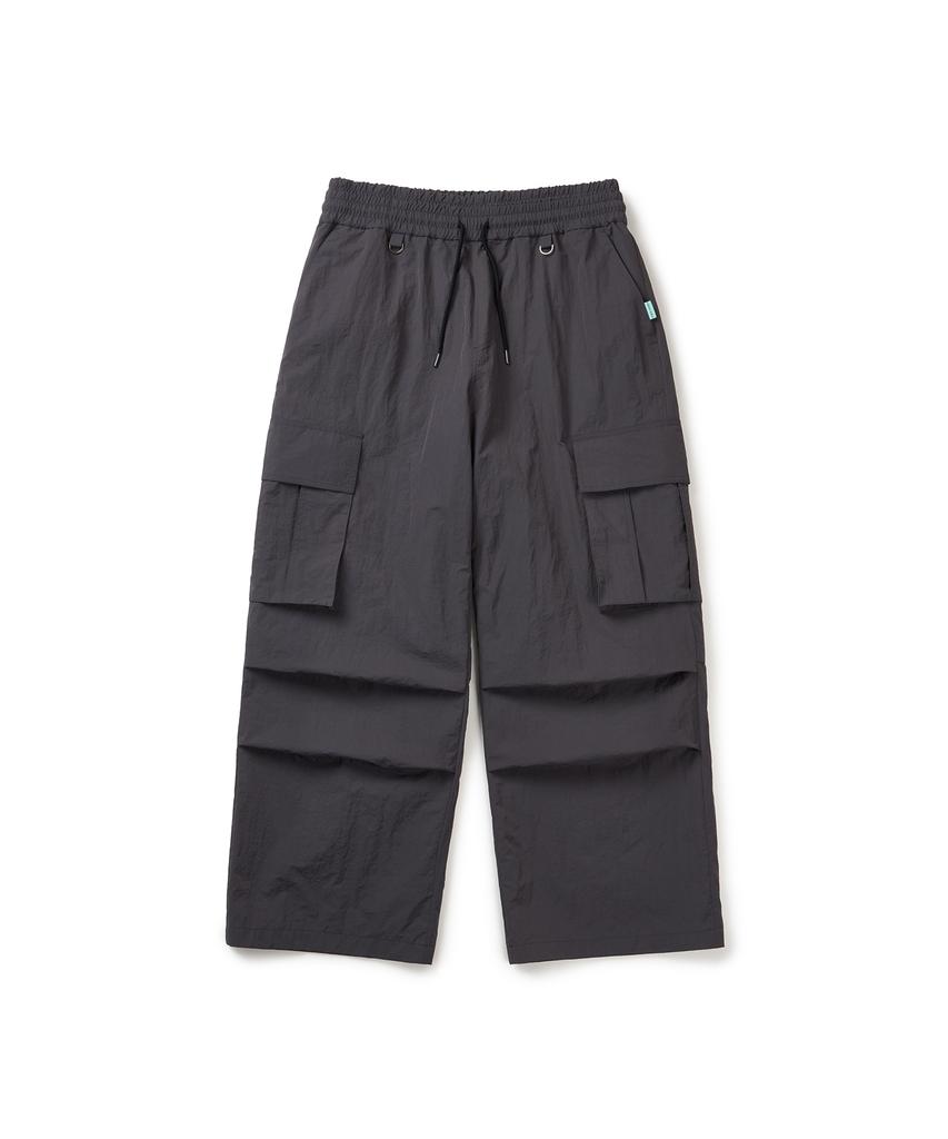 INSTANTFUNK Men'S Nylon Pocket Pants - Charcoal