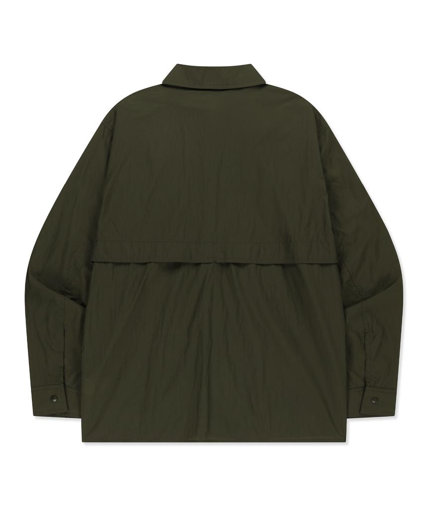 Brown Bless Multi Pocket Utility Shirts - Khaki
